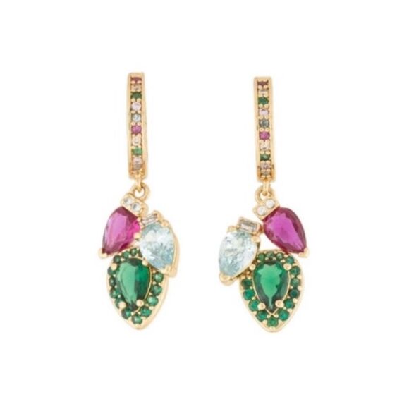 Kate Spade NEW earrings -  Light up the Room hoop dangle earrings - Picture 1 of 9